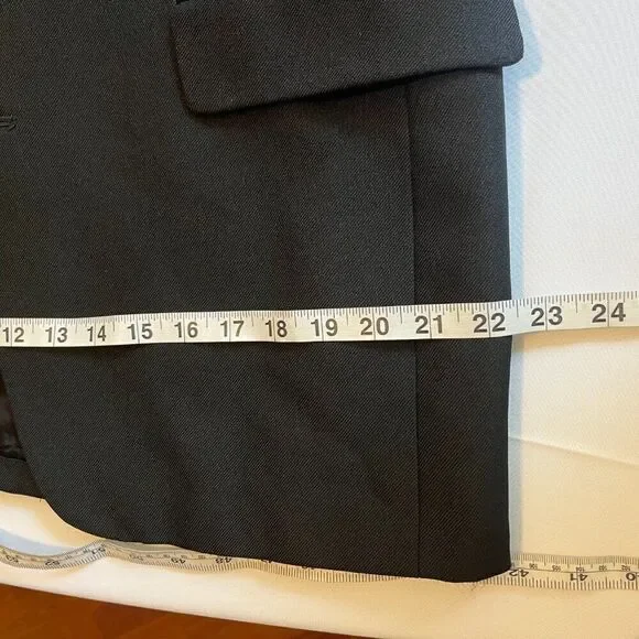 RICHARD CATE MENS VINTAGE SUIT JACKET - BLACK​ - Picture 11 of 12